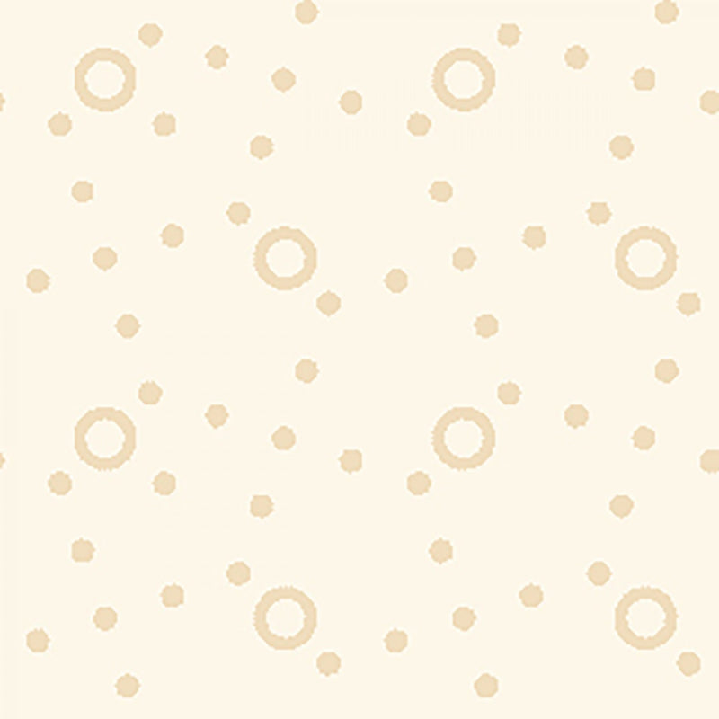 P & B Apple Cider Tonal Neutral Quilt Fabric Dots & Circles Style 15187W