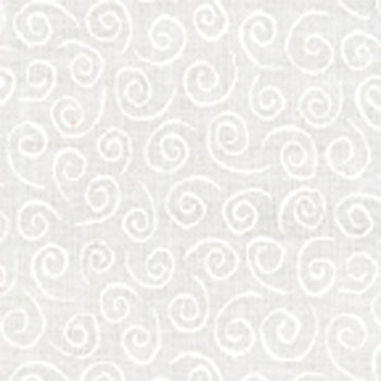 Moda Muslin Mates White on White Tonal Quilt Fabric Swirls Style 9920/11