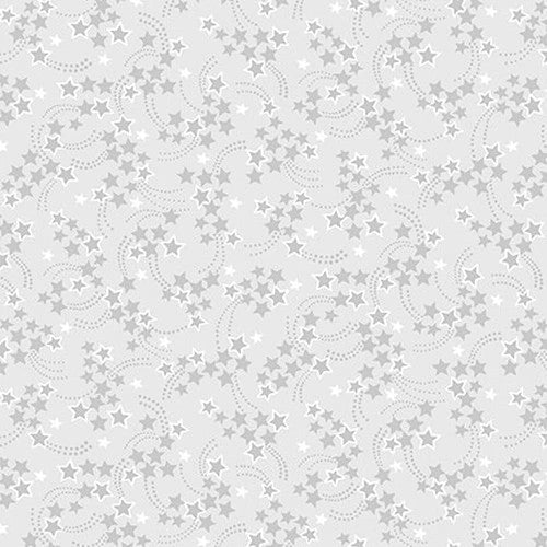 Studio E Cream & Sugar IX Quilt Fabric Stars Style 5106-90 Gray