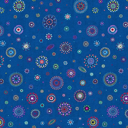 Blank Quilting Origins Spaced Dots Quilt Fabric Style 1208-77 Blue