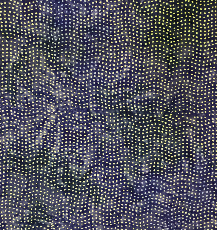 Boundless Batiks Quilt Fabric Wavy Dots Style 164749 Blue