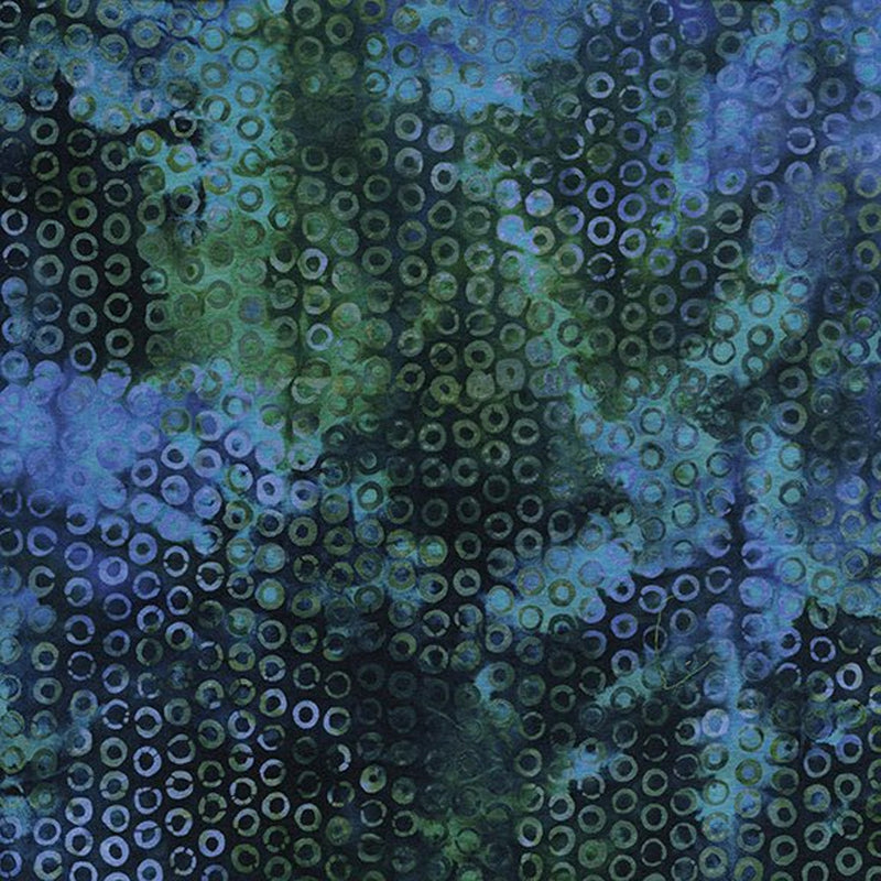Island Batik Bubble Hole Batik Quilt Fabric Style 121622872 Jungle Water