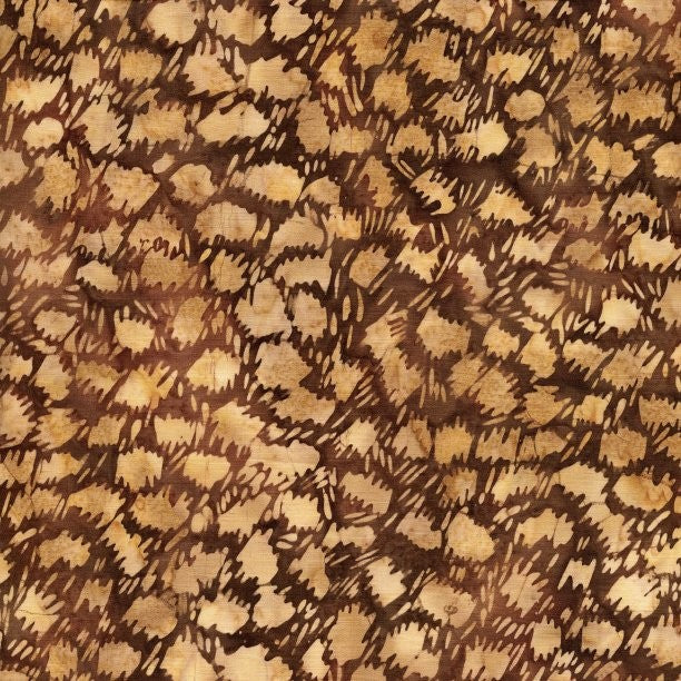Island Batik Cheetah Batik Quilt Fabric Style 111803049 Light Smore