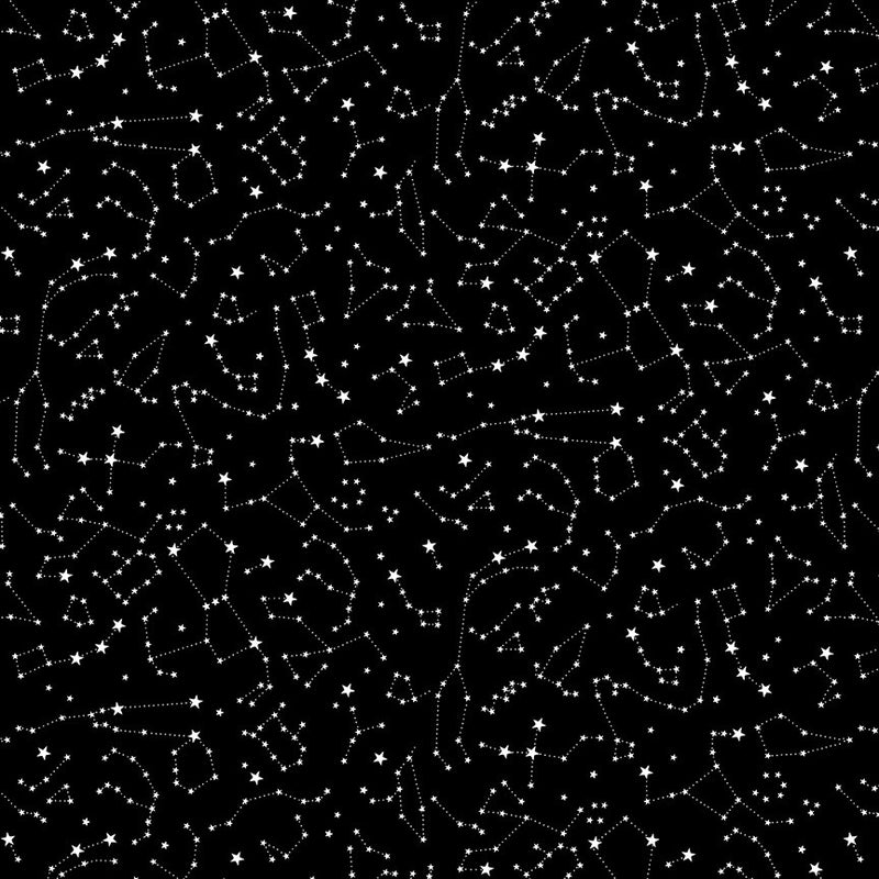 Roamin' Holiday Quilt Fabric Starry Night Style 5506/99 Black