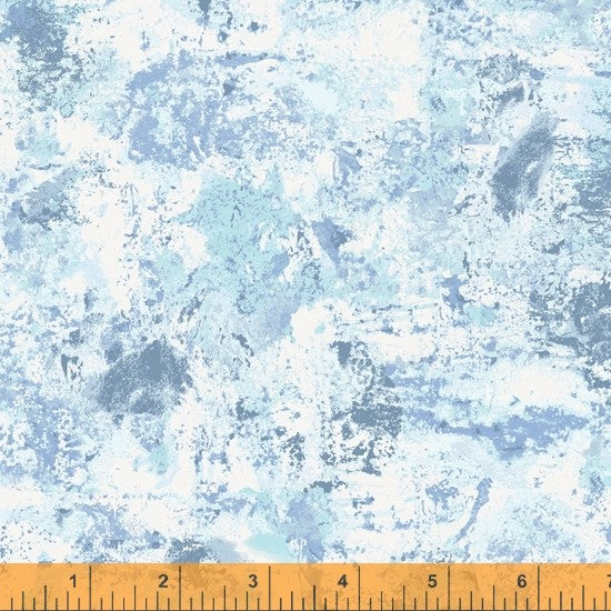 Indigo Dyed Quilt Fabric Splattered Light Style 52554-1