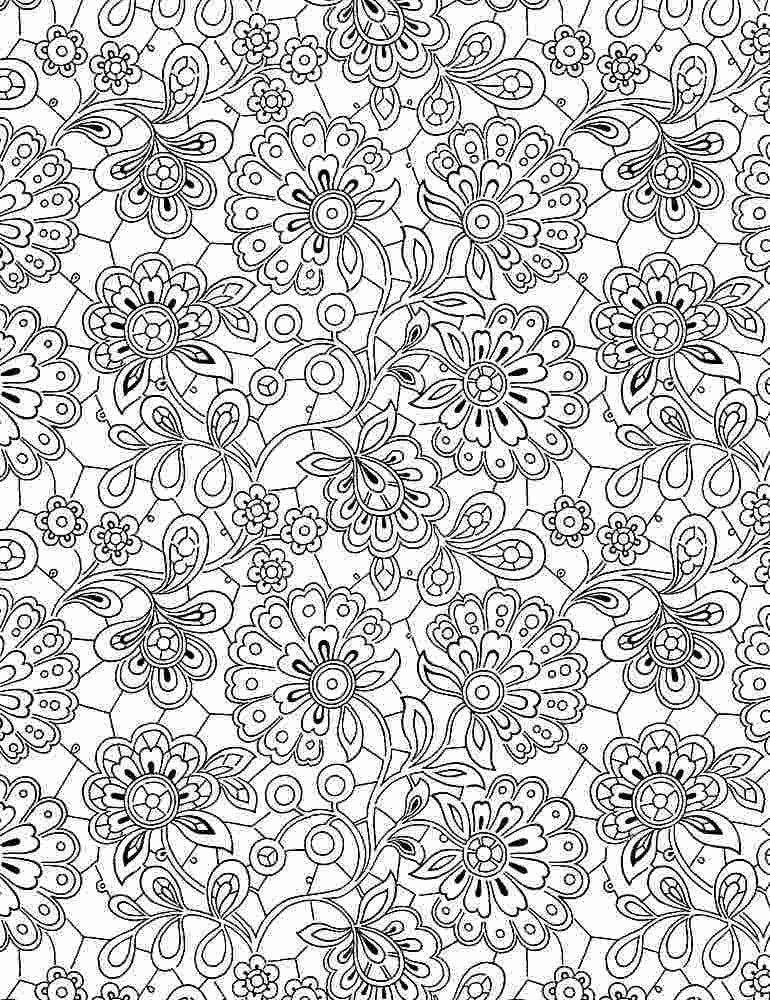 Timeless Treasures Inked Quilt Fabric Paisley Doodles Style C8734W White