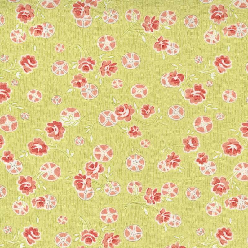 Strawberries & Rhubarb Quilt Fabric Summer Posies Style 20403/15 Sprout
