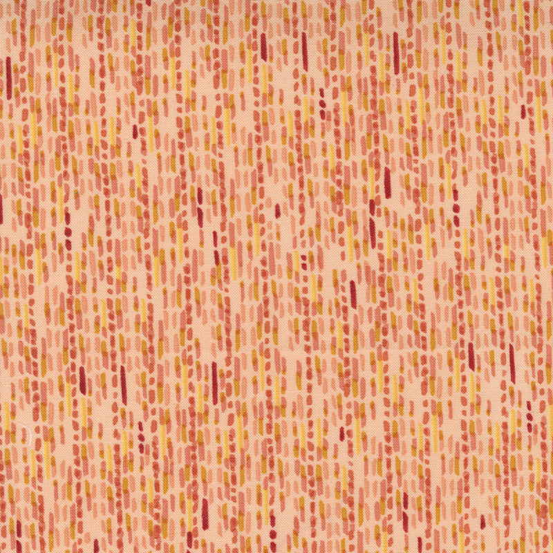 Robin Pickens Carolina Lilies Quilt Fabric Dashed Lines Style 48705/14 Peach