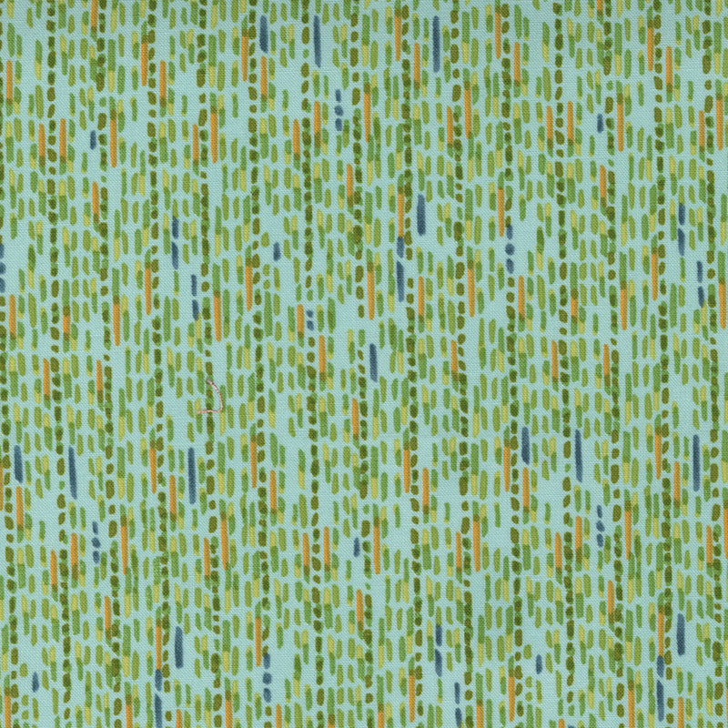 Robin Pickens Carolina Lilies Quilt Fabric Dashed Lines Style 48705/19 Aqua