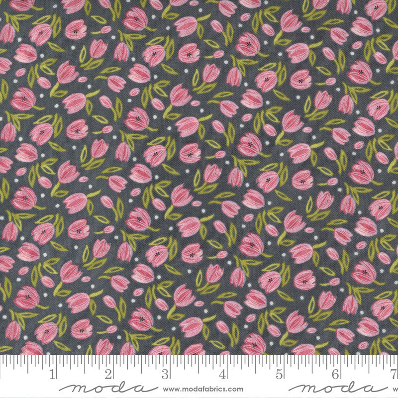 Robin Pickens Tulip Tango Quilt Fabric Tiny Tulip Style 48713/14 Shadow