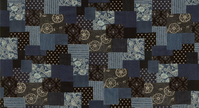Debbie Maddy Yukata Boro Quilt Fabric Style 48072/11 Neibi