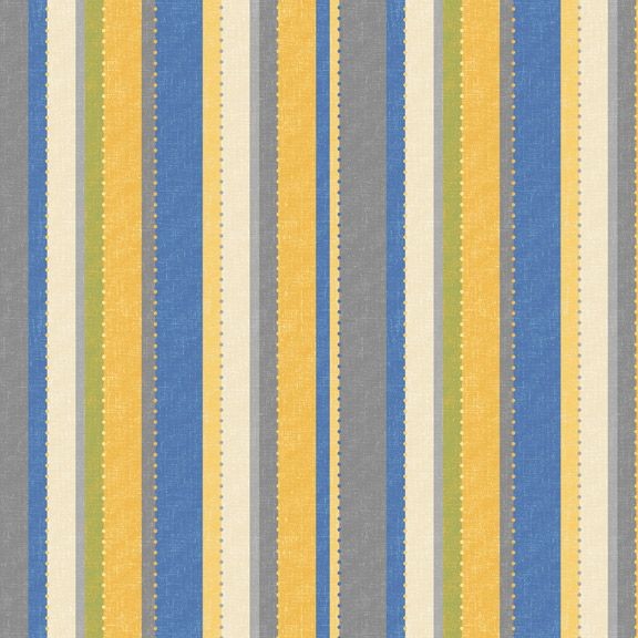 Laura Berringer Yellow Sky Quilt Fabric Dot Stripe Fabric Style R2111 Multi