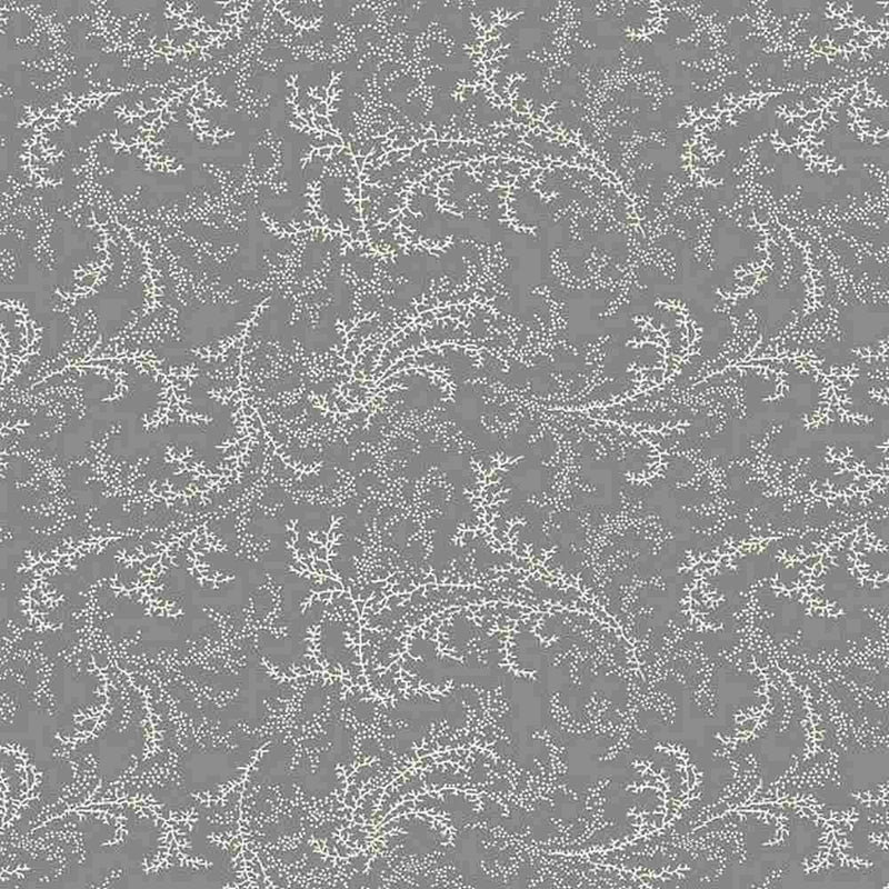 Laura Berringer Yellow Sky Quilt Fabric Wisps Fabric Style R2132 Dark Gray