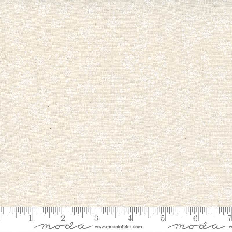 Moda Cheer & Merriment Snowfall Quilt Fabric Style 45535/23 Natural White