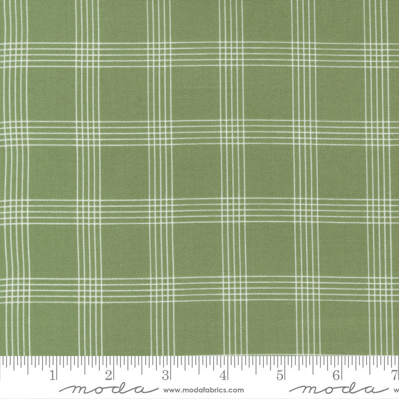 Moda Nantucket Summer Plaid Quilt Fabric Style 52262/16 Grass
