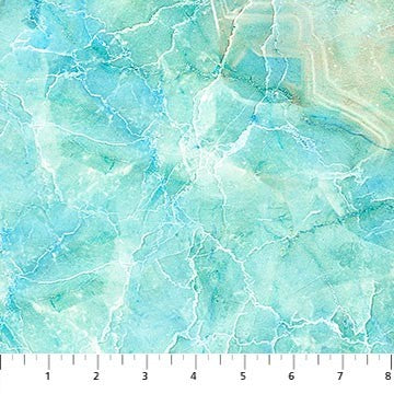 Northcott Turtle Bay Quilt Fabric Quartz Style DP24721-64 Light Turquoise