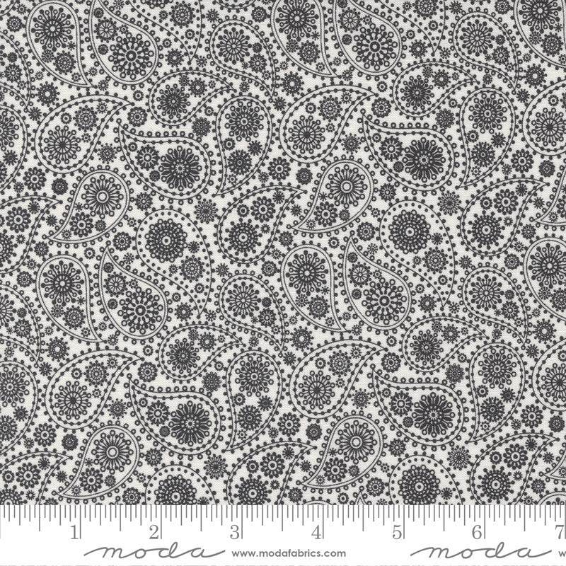 Moda Late October Paisley Quilt Fabric Style 55590/23 Black