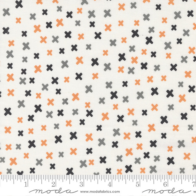 Moda Late October X's Quilt Fabric Style 55591/11 Vanilla Multi