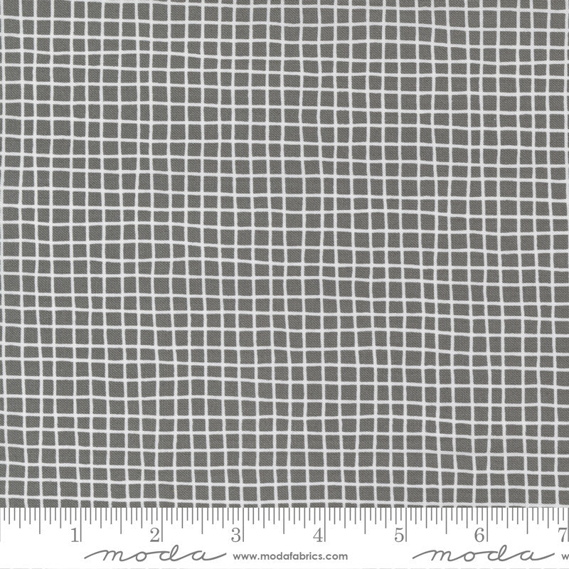 Moda Late October Grid Quilt Fabric Style 55592/24 Concrete