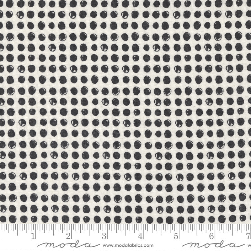 Moda Late October Dots Quilt Fabric Style 55594/23 Vanilla Black