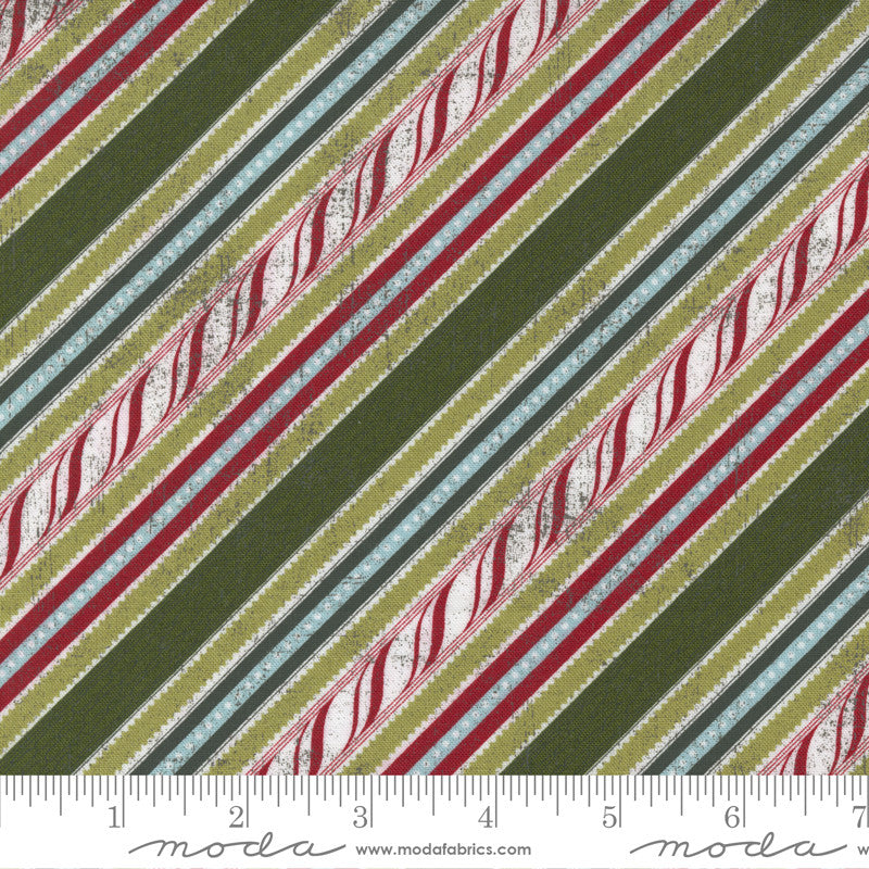 Moda Peppermint Bark Candy Stripes Quilt Fabric Style 30696/17 Fig