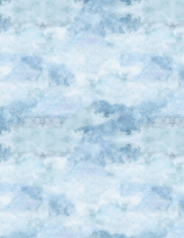 Coastal Sanctuary Quilt Fabric Sky Texture Style 39787-444 Blue