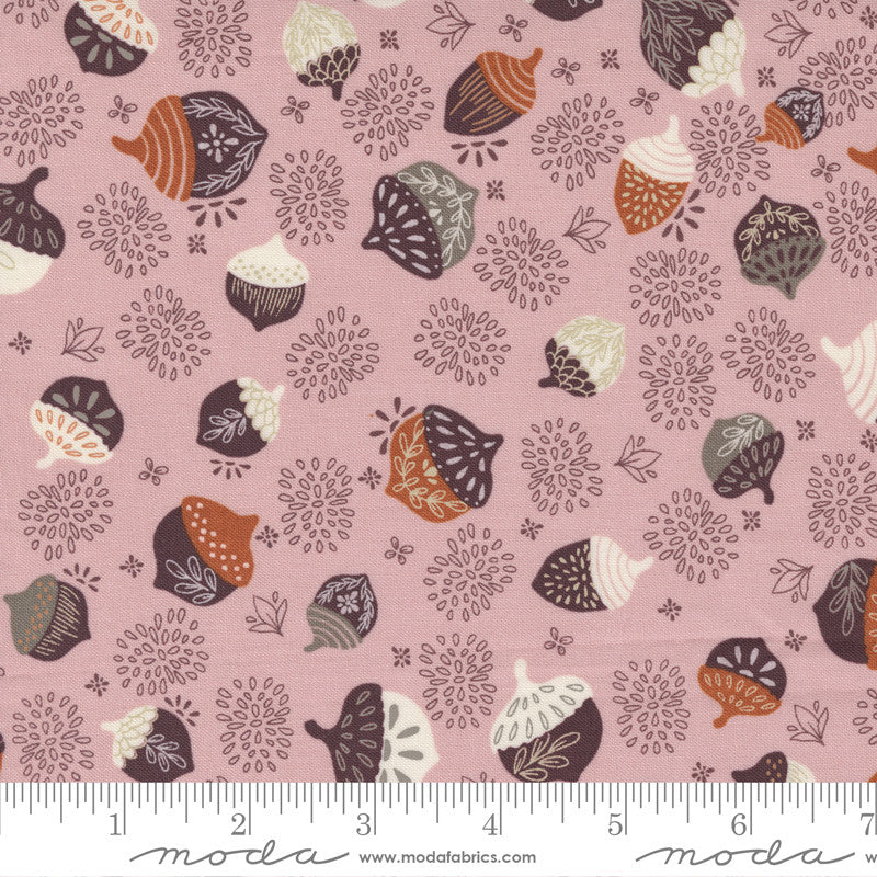 Moda Slow Stroll Quilt Fabric Acorn Toss Style 45542/12 Petal