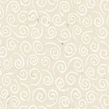 Moda Muslin Mates White on Natural Tonal Quilt Fabric Swirls Style 9920/12