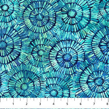 Northcott Vitamin Sea Quilt Fabric Swirls Style DP25420-46 Indigo Multi