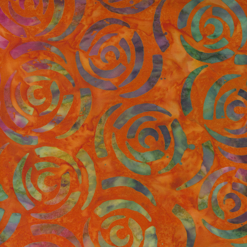 Moda Bossa Nova Batiks Quilt Fabric Style 4361/14 Tangerine