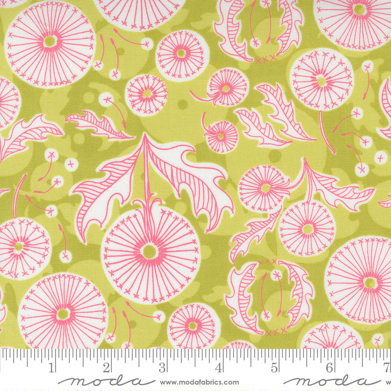Robin Pickens Dandi Duo Quilt Fabric Dandi Toile Style 48751/13 Grass