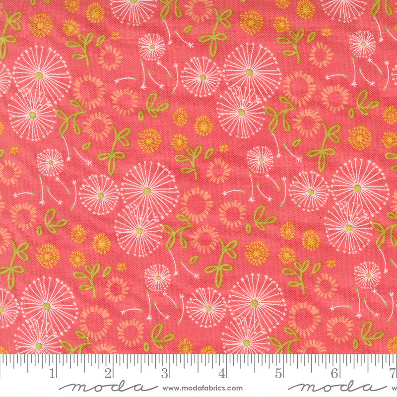 Robin Pickens Dandi Duo Quilt Fabric Little Bites Style 48752/15 Coral