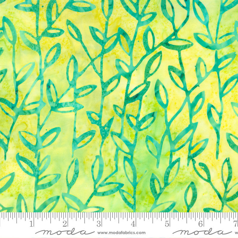 Moda Chroma Batiks Quilt Fabric Twining Leaves Style 4366/22 Leaf