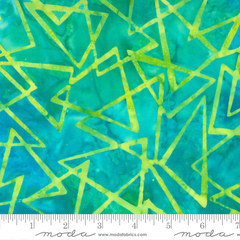 Moda Chroma Batiks Quilt Fabric Scattered Triangles Style 4366/26 Sea
