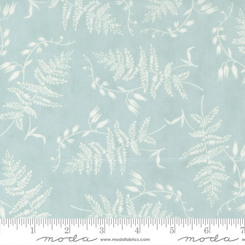 Moda 3 Sisters Honeybloom Quilt Fabric Fern Frond Style 44341/12 Water