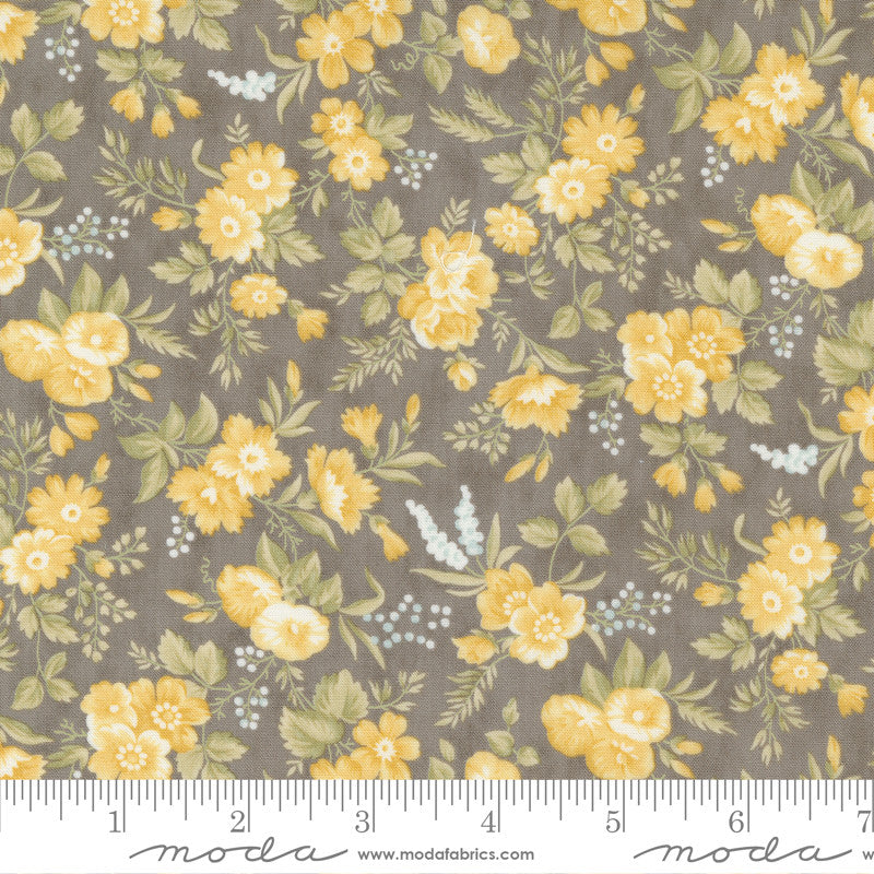 Moda 3 Sisters Honeybloom Quilt Fabric Sweet Blossoms Style 44342/15 Charcoal
