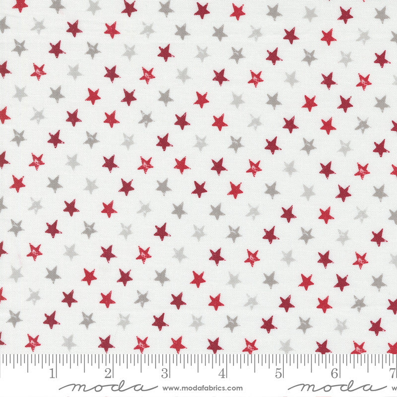 Moda Old Glory Quilt Fabric Star Spangled Style 5204/11 Red on Cloud