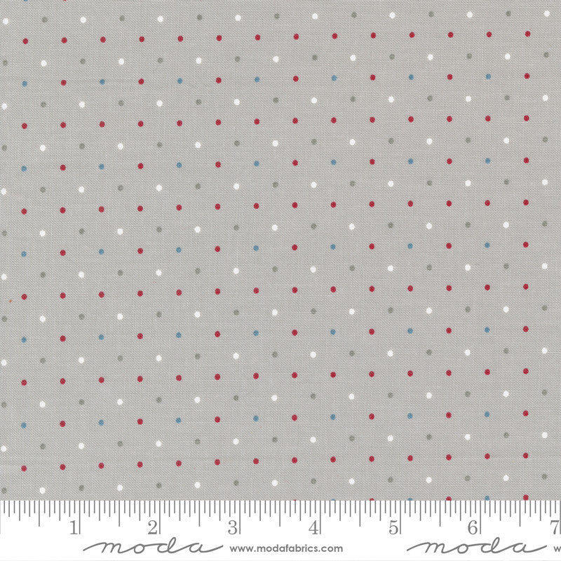 Moda Old Glory Quilt Fabric Magic Dot Style 5206/12 Silver