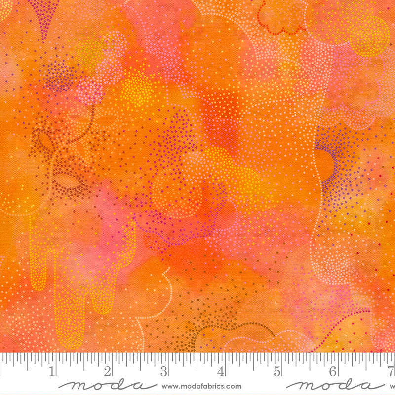 Moda Gradients Auras Quilt Fabric Pointilism Background Style 33737/15 Sunrise