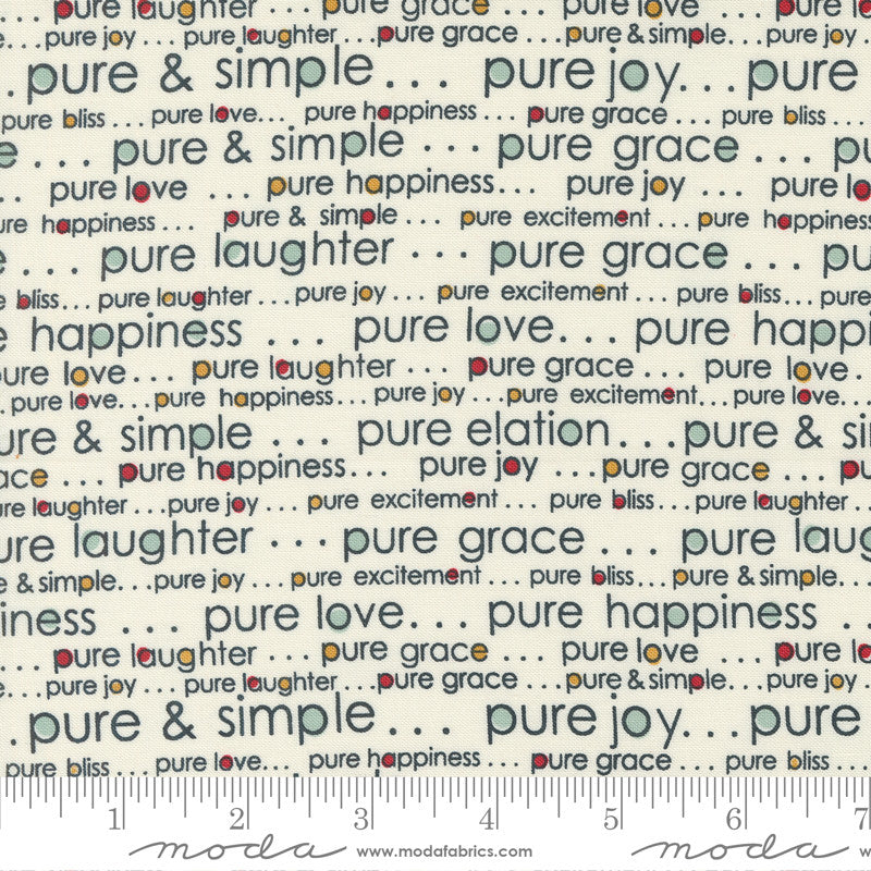 Moda Sweetwater Vintage Quilt Fabric Pure & Simple Style 55661/11 Cream
