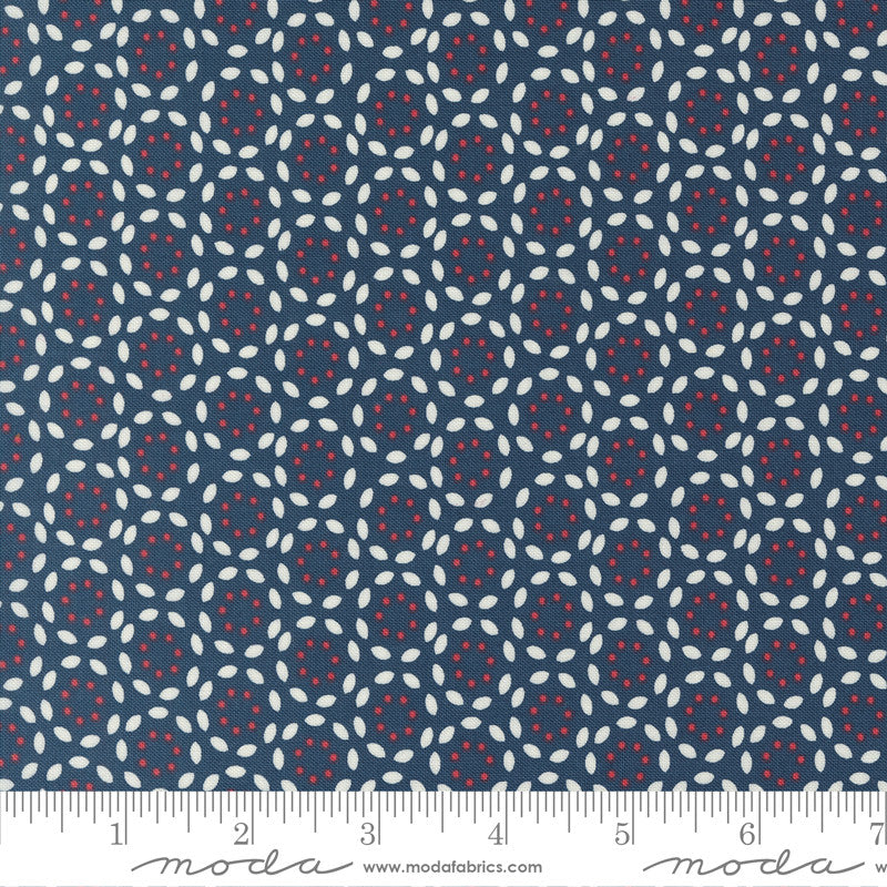 Moda Sweetwater Vintage Quilt Fabric Petals Style 55655/13 Navy