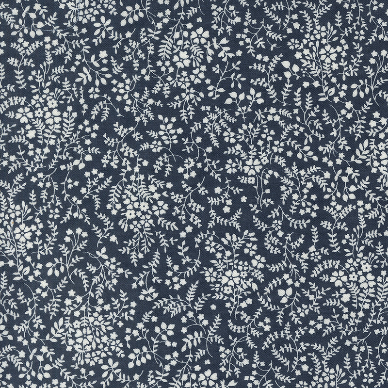 Moda Shoreline Quilt Fabric Small Floral Style 55304/24 Navy