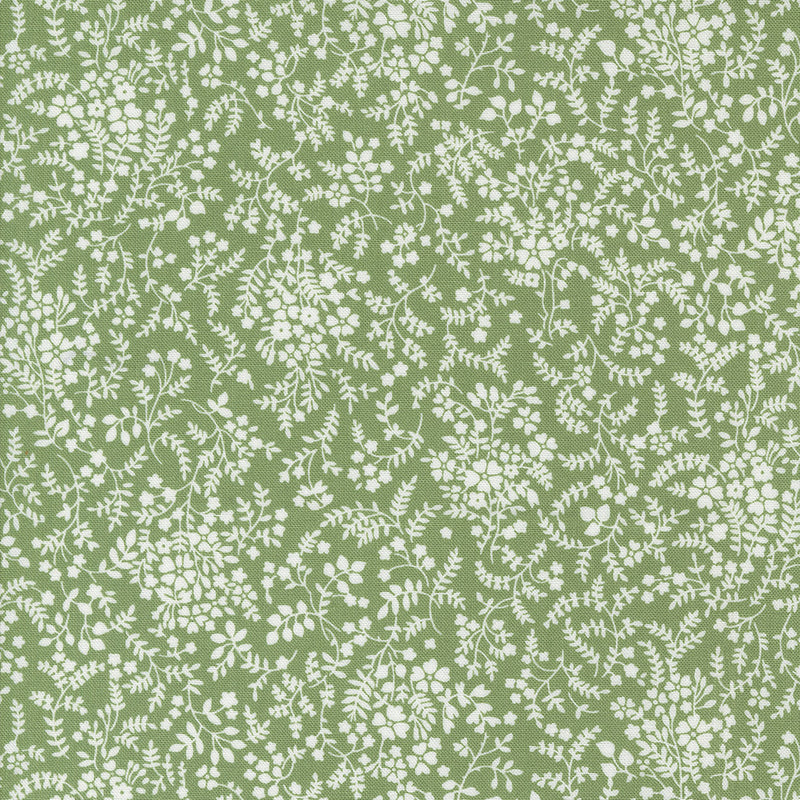 Moda Shoreline Quilt Fabric Small Floral Style 55304/25 Green