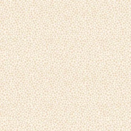 StudioE M'Ocean Quilt Fabric Tossed Dots & Circles Style 7633/44 Sand