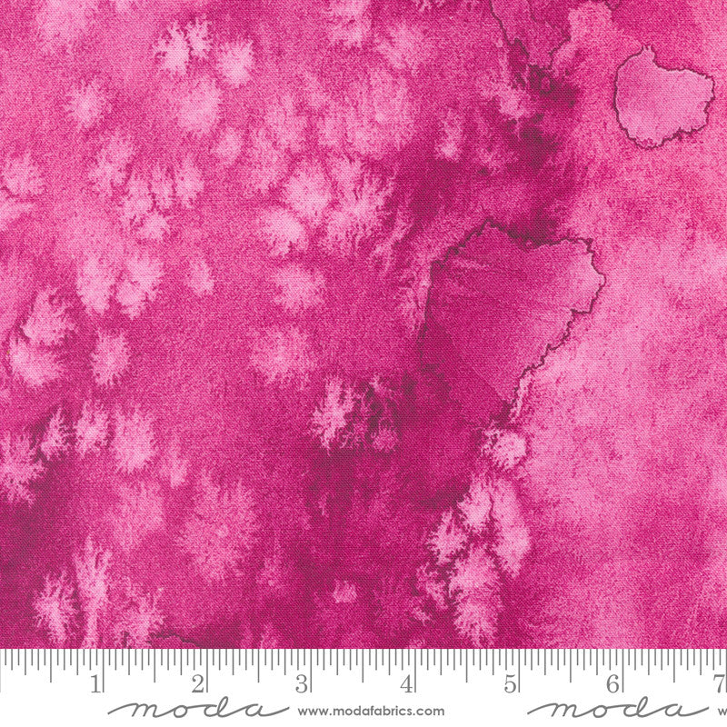 Moda Coming Up Roses Quilt Fabric Flow Texture Style 8433/94 Magenta