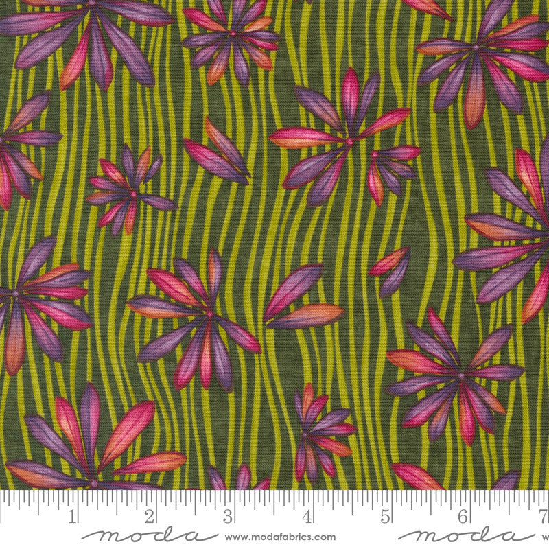 Moda Holly Taylor In Bloom Quilt Fabric In Bloom Style 6941/17 Leaf