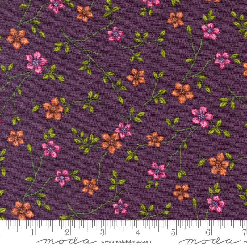 Moda Holly Taylor In Bloom Quilt Fabric Spring Fling Style 6942/13 Violet