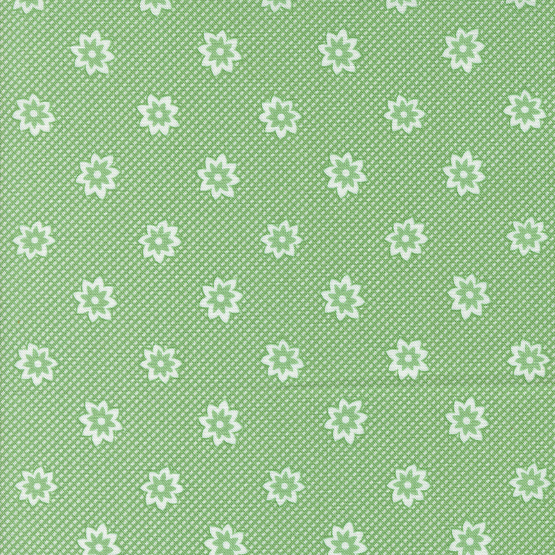 Moda 30s Playtime Quilt Fabric Blooming Blossoms Style 33752/17 Aloe