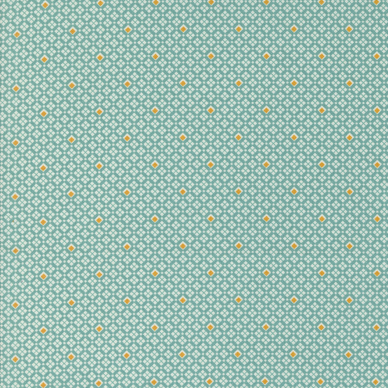 Moda 30s Playtime Quilt Fabric Square Dance Style 33757/19 Teal