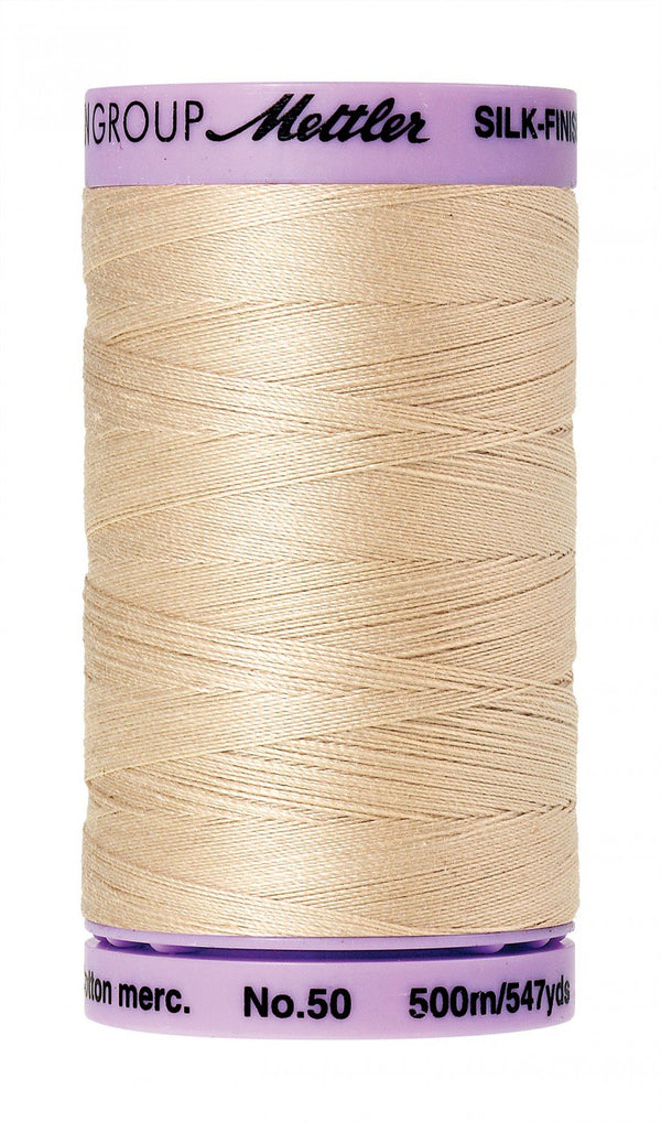 Mettler 9104 Silk-Finish Cotton Thread 50 wt. 547 Yd / 500 M Spool